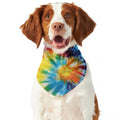 Colorful Tie Dye Print Dog Bandana