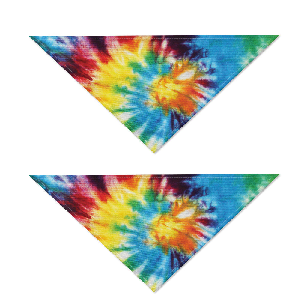 Colorful Tie Dye Print Dog Bandana