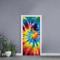 Colorful Tie Dye Print Door Sticker