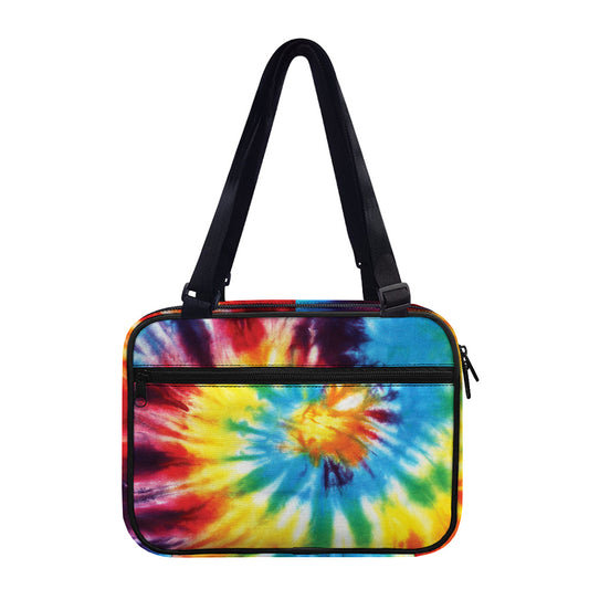 Colorful Tie Dye Print Double Strap Bible Bag