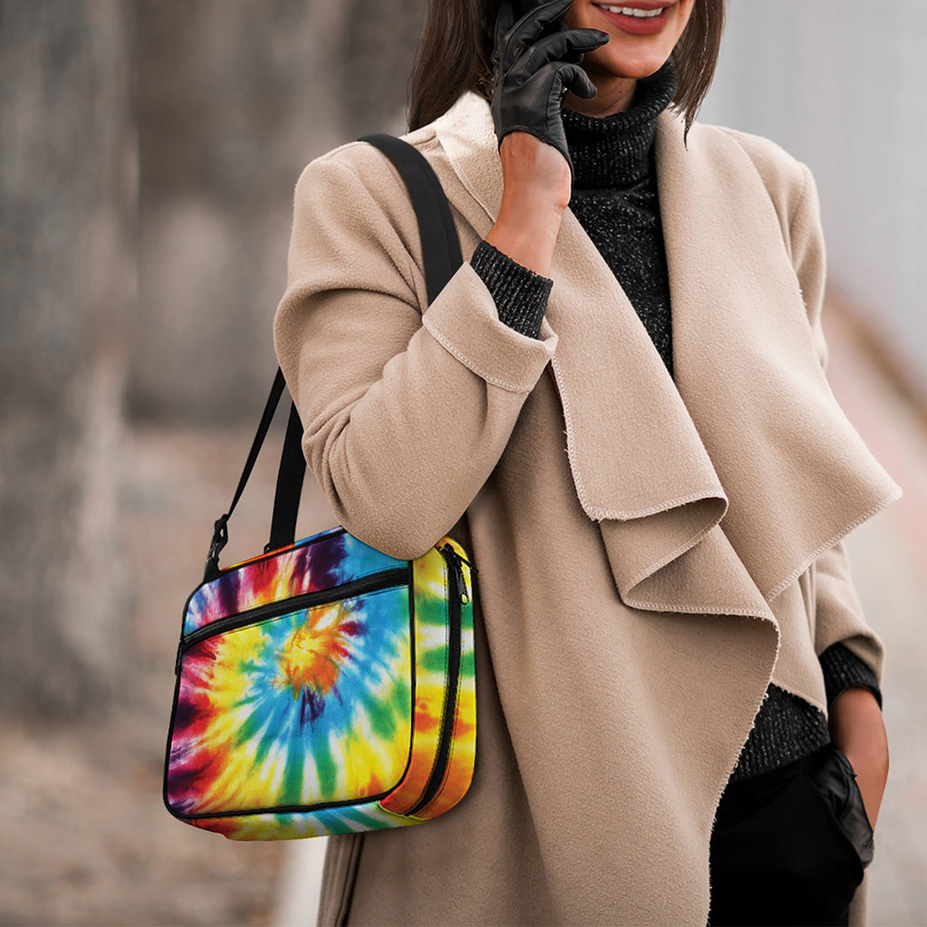 Colorful Tie Dye Print Double Strap Bible Bag