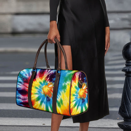 Colorful Tie Dye Print Duffle Bag