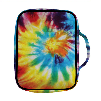 Colorful Tie Dye Print Front Pocket Bible Bag