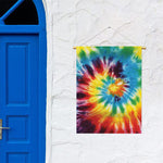 Colorful Tie Dye Print Garden Flag