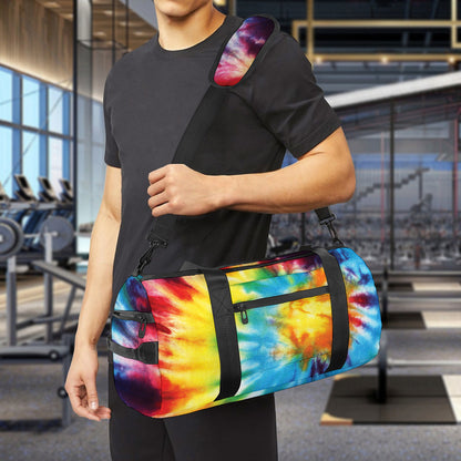 Colorful Tie Dye Print Gym Bag