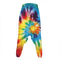 Colorful Tie Dye Print Hammer Pants