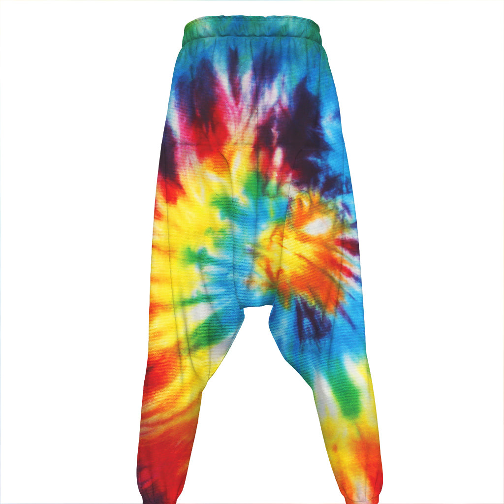 Colorful Tie Dye Print Hammer Pants