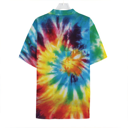 Colorful Tie Dye Print Hawaiian Shirt