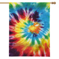 Colorful Tie Dye Print House Flag