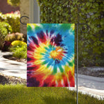 Colorful Tie Dye Print House Flag