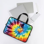 Colorful Tie Dye Print Laptop Sleeve With Handle