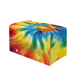 Colorful Tie Dye Print Leather Tissue Box Cover