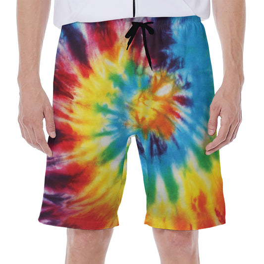 Colorful Tie Dye Print Men's Beach Shorts