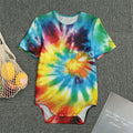 Colorful Tie Dye Print Men's Bodysuit