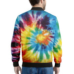 Colorful Tie Dye Print Men's Bomber Jacket