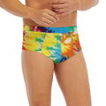 Colorful Tie Dye Print Men's Briefs