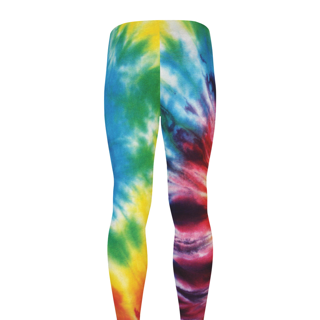 Colorful Tie Dye Print Men's leggings