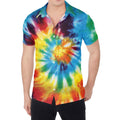 Colorful Tie Dye Print Men's Shirt