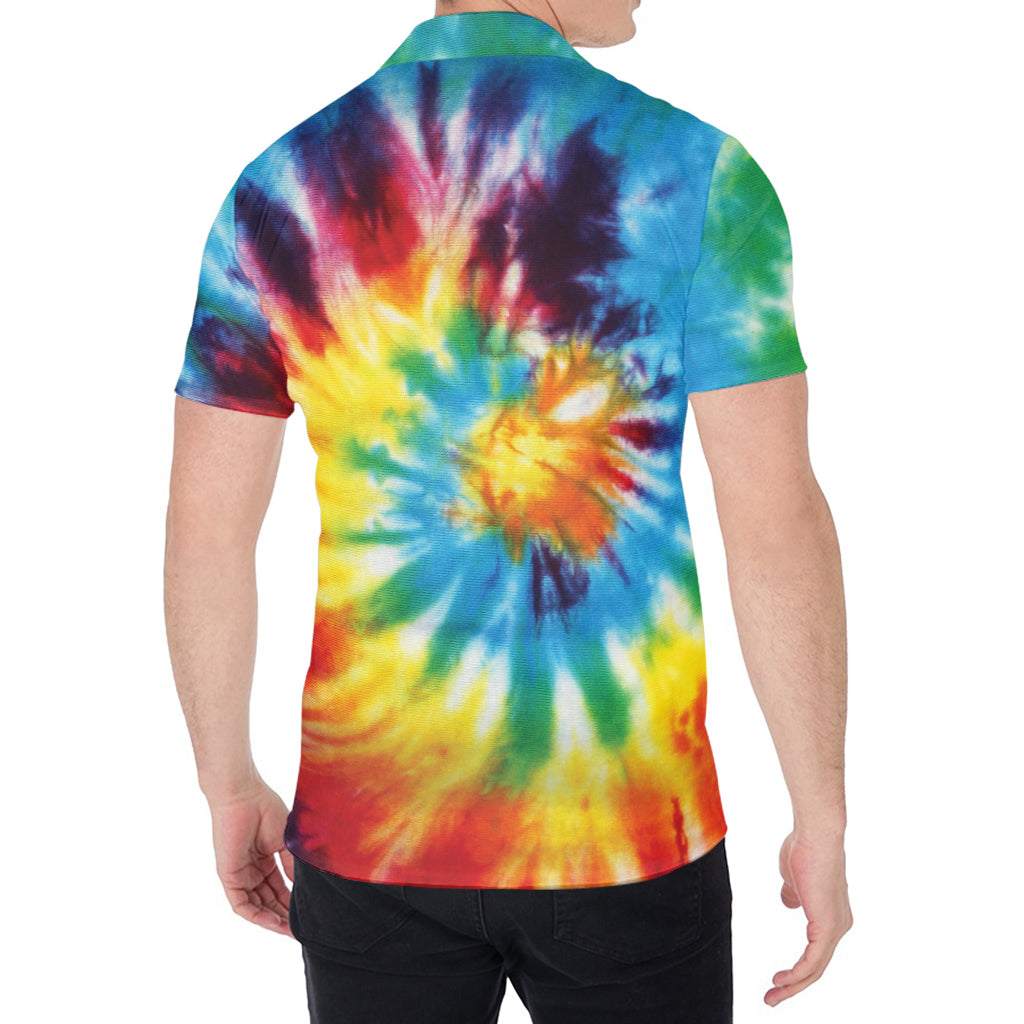Colorful Tie Dye Print Men's Shirt