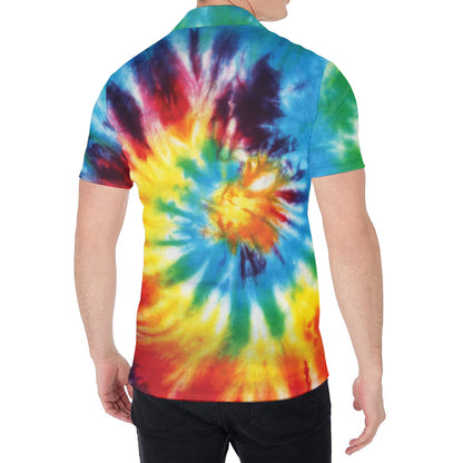 Colorful Tie Dye Print Men's Shirt