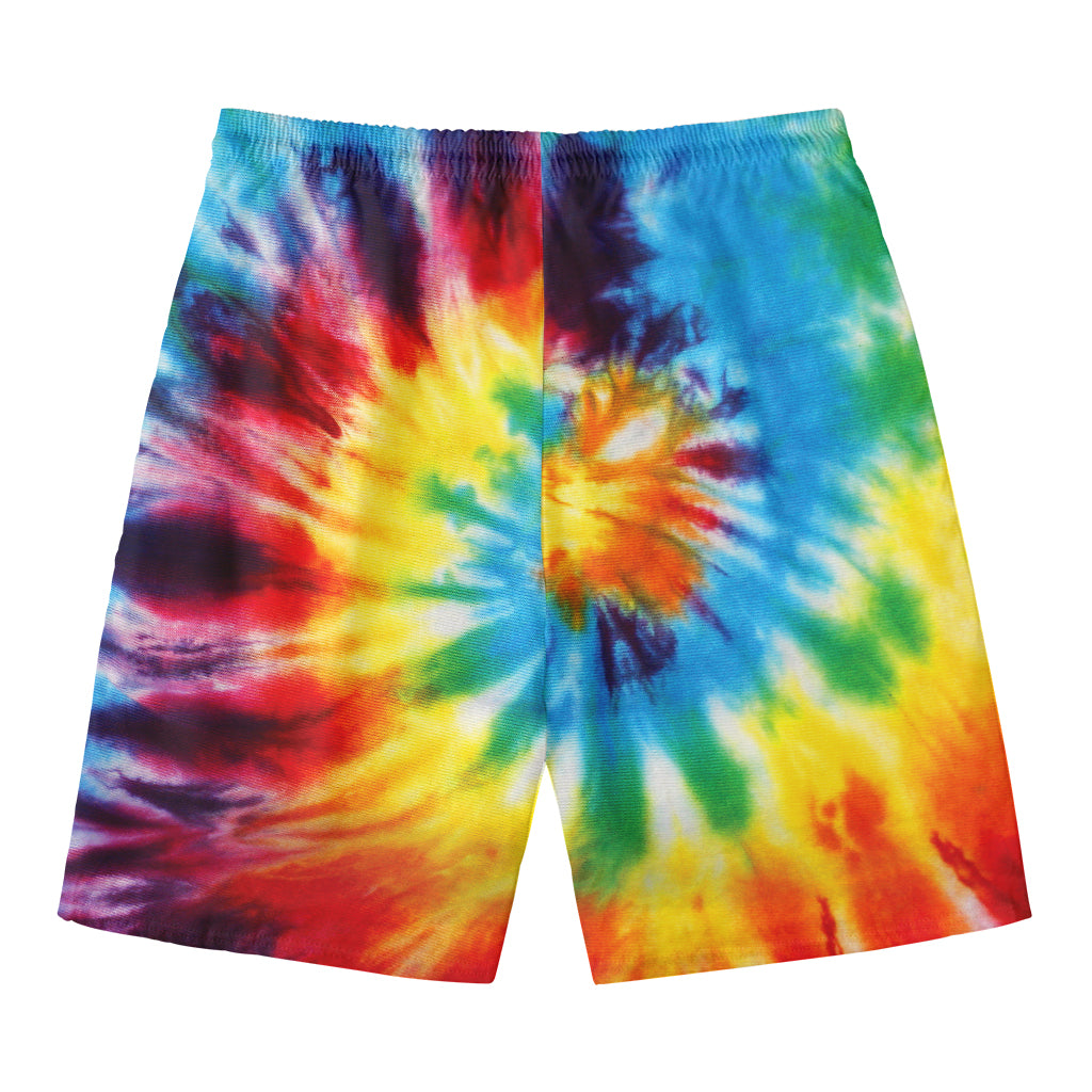 Colorful Tie Dye Print Men's Swim Trunks