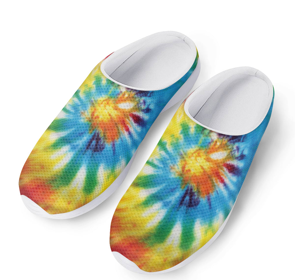Colorful Tie Dye Print Mesh Casual Shoes