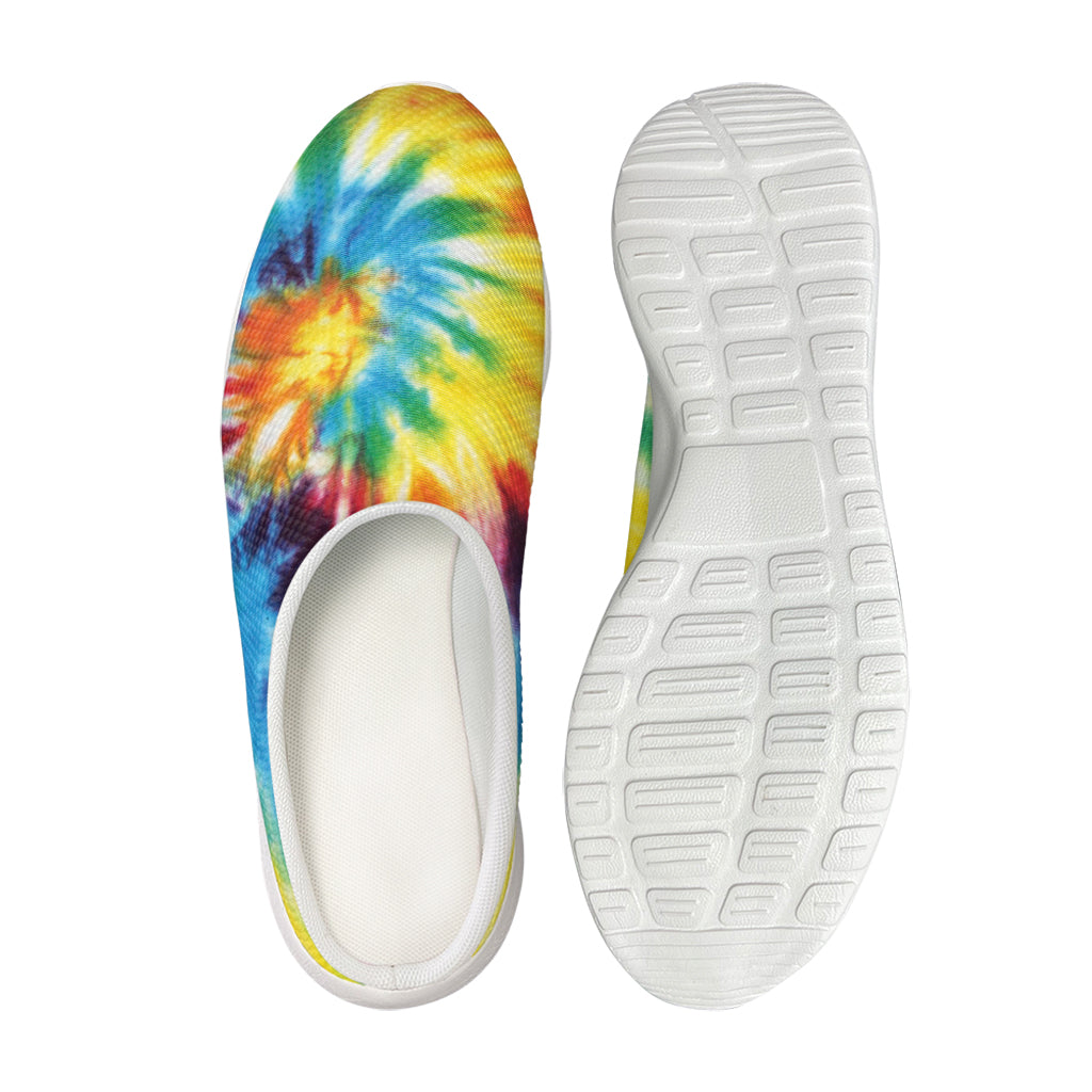 Colorful Tie Dye Print Mesh Casual Shoes