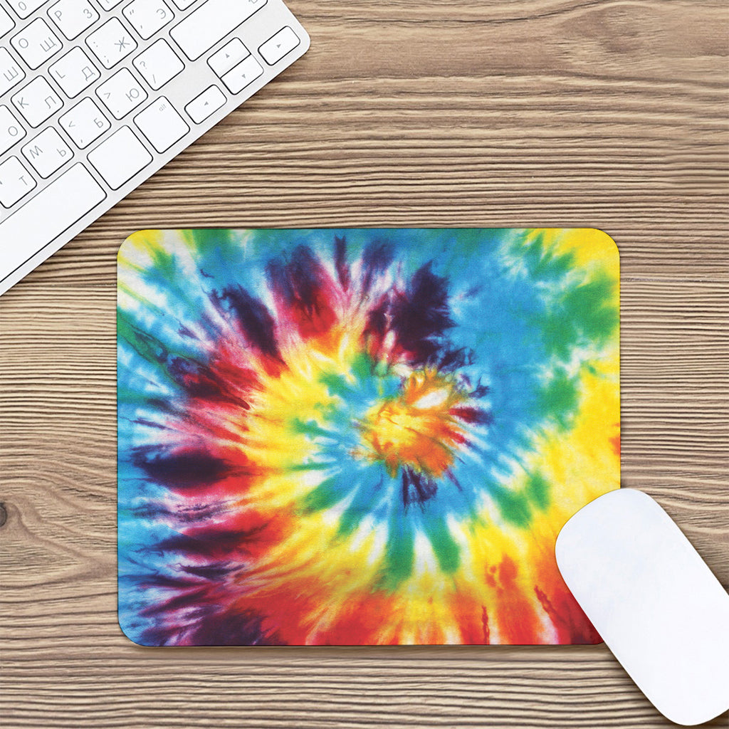 Colorful Tie Dye Print Mouse Pad