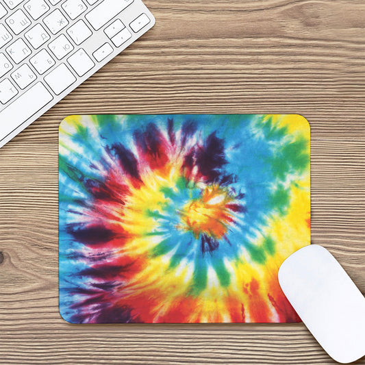 Colorful Tie Dye Print Mouse Pad