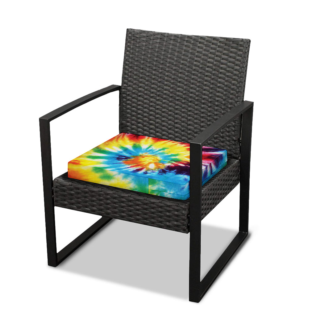 Colorful Tie Dye Print Outdoor Seat Cushion Cover