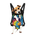 Colorful Tie Dye Print Pet Carrier Backpack