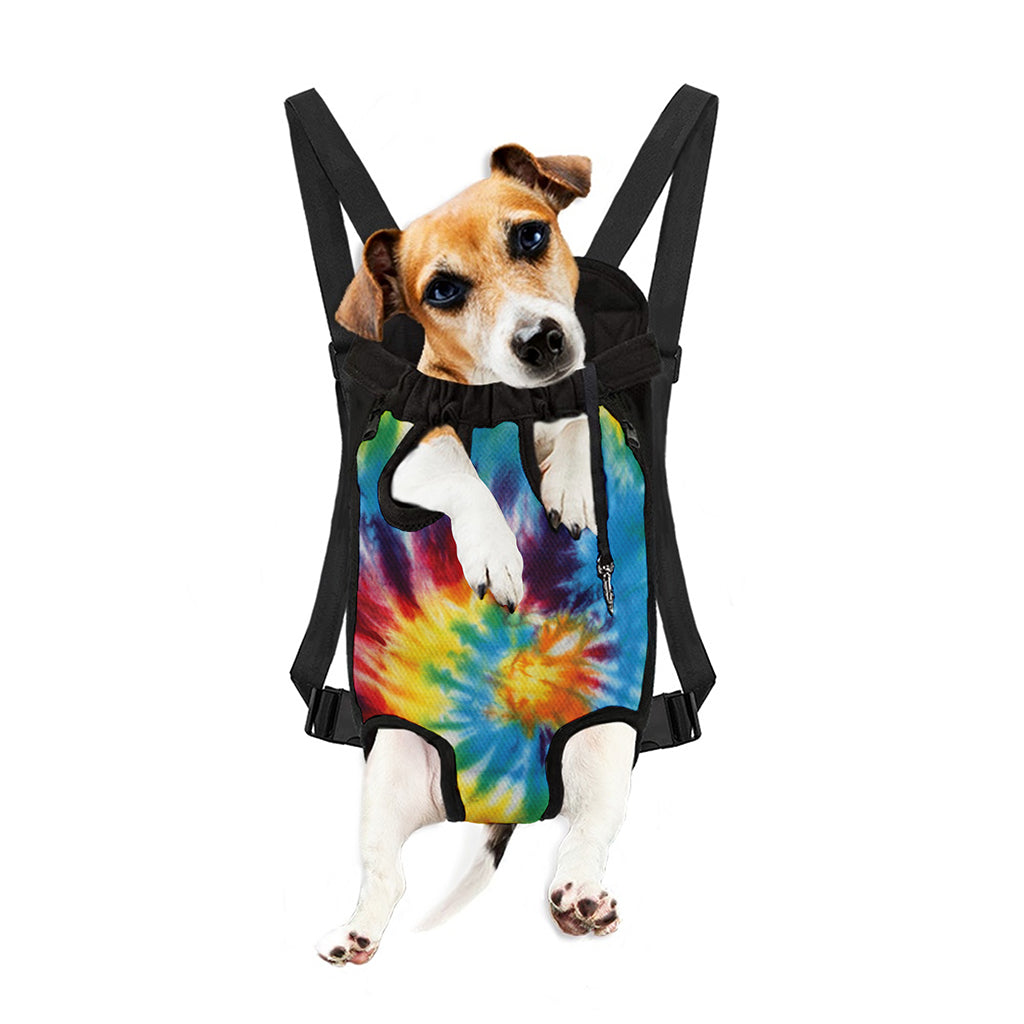 Colorful Tie Dye Print Pet Carrier Backpack