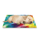 Colorful Tie Dye Print Pet Cooling Mat Cover