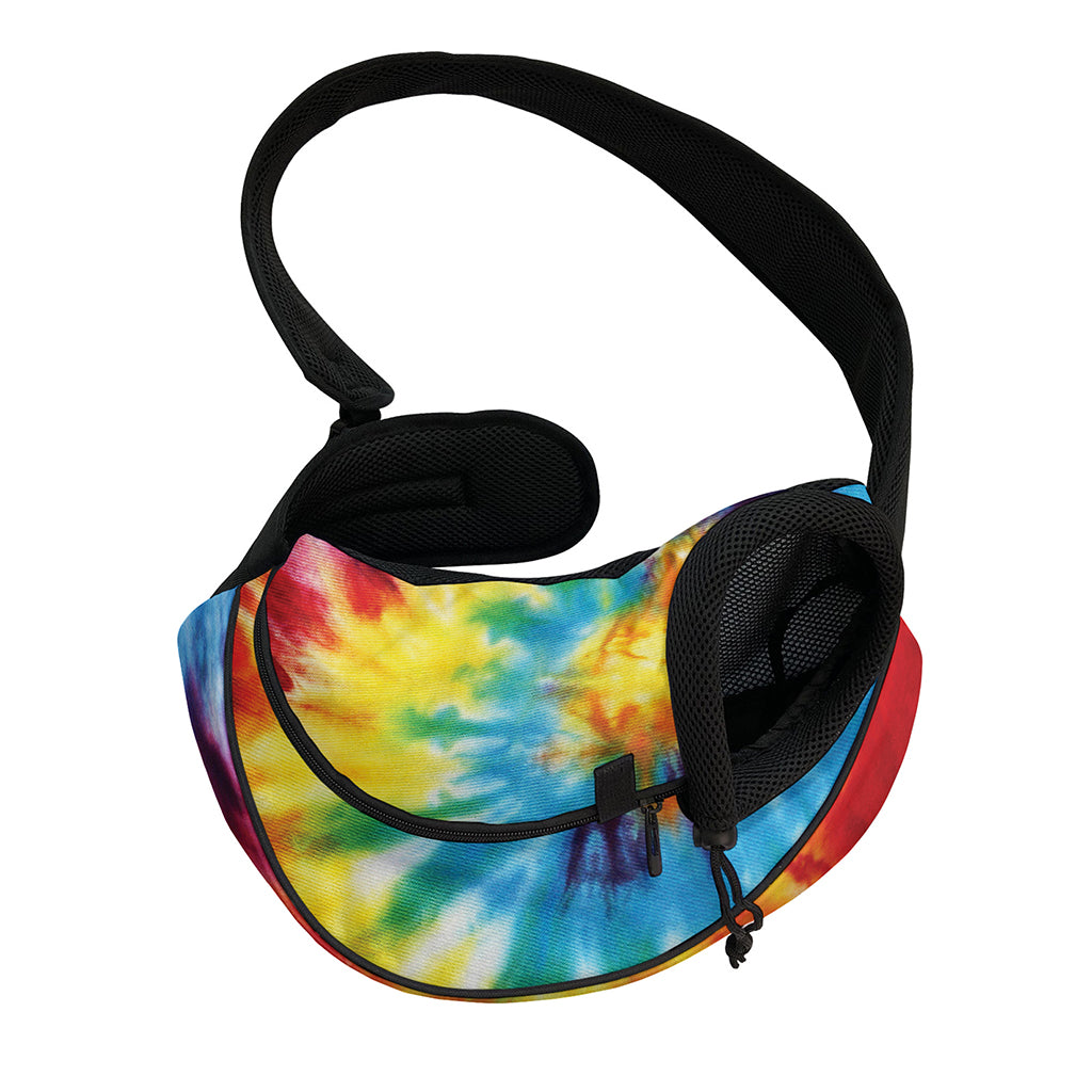 Colorful Tie Dye Print Pet Sling Carrier