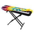 Colorful Tie Dye Print Piano Keyboard Cover