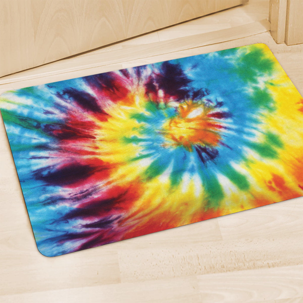 Colorful Tie Dye Print Polyester Doormat