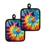 Colorful Tie Dye Print Pot Holders