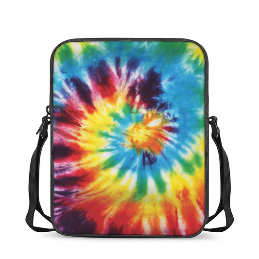 Colorful Tie Dye Print Rectangular Crossbody Bag