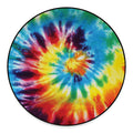 Colorful Tie Dye Print Round Floor Mat