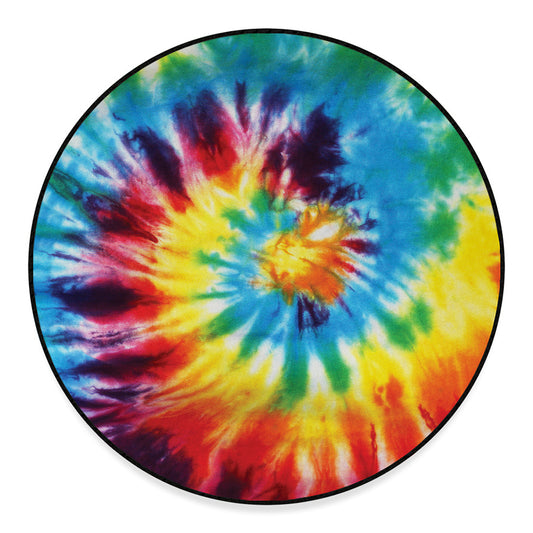Colorful Tie Dye Print Round Floor Mat
