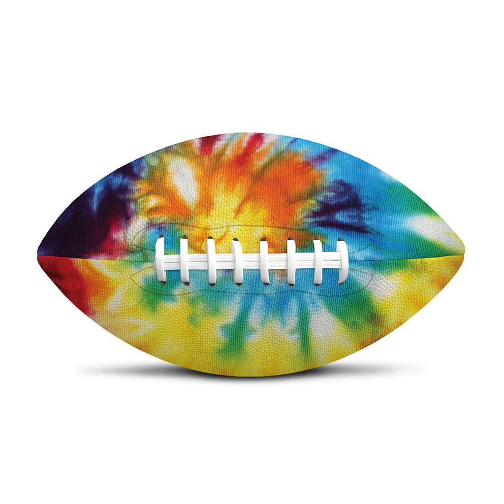 Colorful Tie Dye Print Rugby Ball