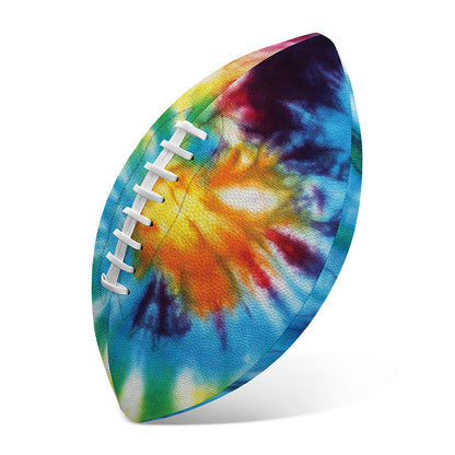Colorful Tie Dye Print Rugby Ball