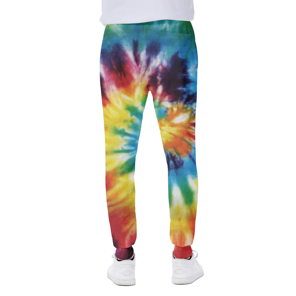Colorful Tie Dye Print Scuba Joggers