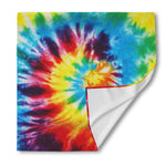Colorful Tie Dye Print Silk Bandana
