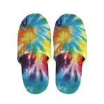 Colorful Tie Dye Print Slippers