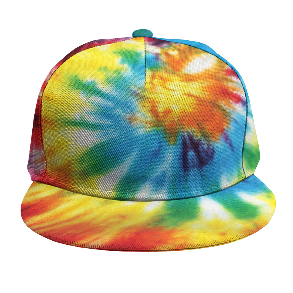 Colorful Tie Dye Print Snapback Cap