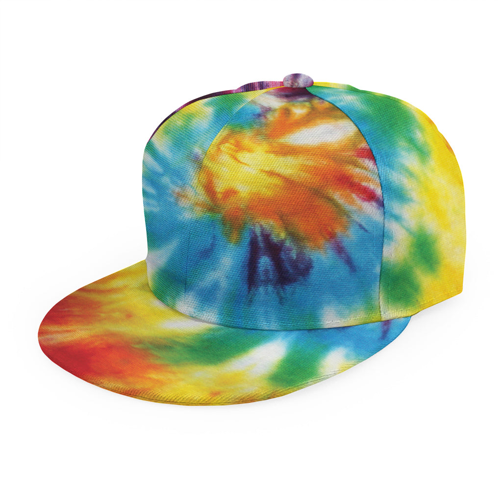 Colorful Tie Dye Print Snapback Cap