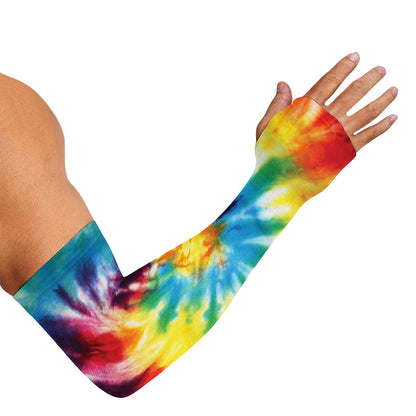 Colorful Tie Dye Print Sun Protection Arm Sleeves