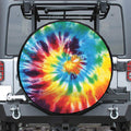 Colorful Tie Dye Print Tire Cover