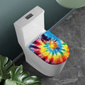 Colorful Tie Dye Print Toilet Lid Cover